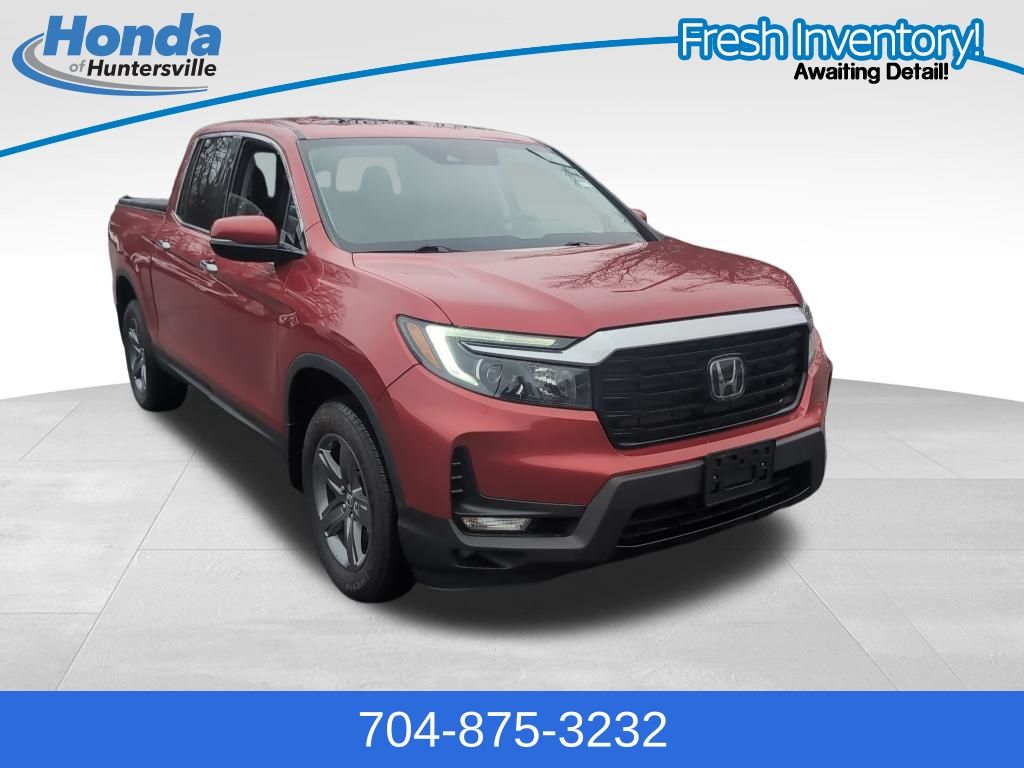Red 2023 Honda Ridgeline RTL-E AWD Pickup Truck All-Wheel Drive 9-Speed Automatic