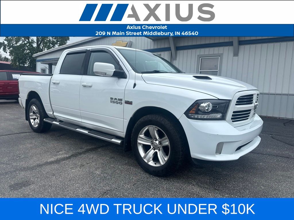 Bright White Clearcoat 2014 RAM 1500 Pickup Truck Four-Wheel Drive 8-Speed Automatic