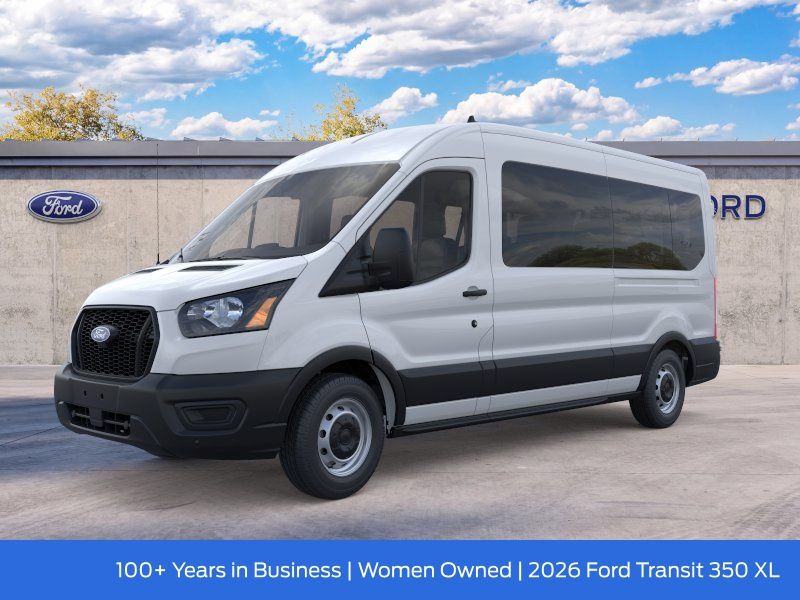 Oxford White 2026 Ford Transit Passenger Van Rear-Wheel Drive