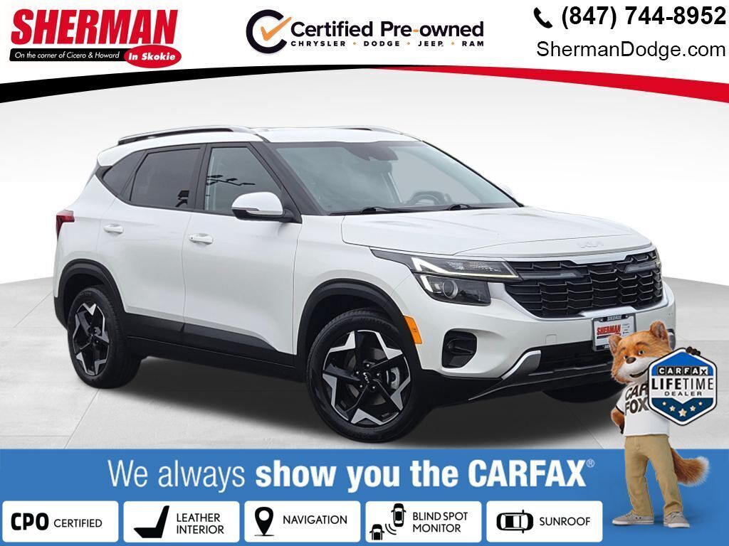 Snow White Pearl 2025 Kia Seltos SUV / Crossover Front-Wheel Drive Continuously Variable Transmission