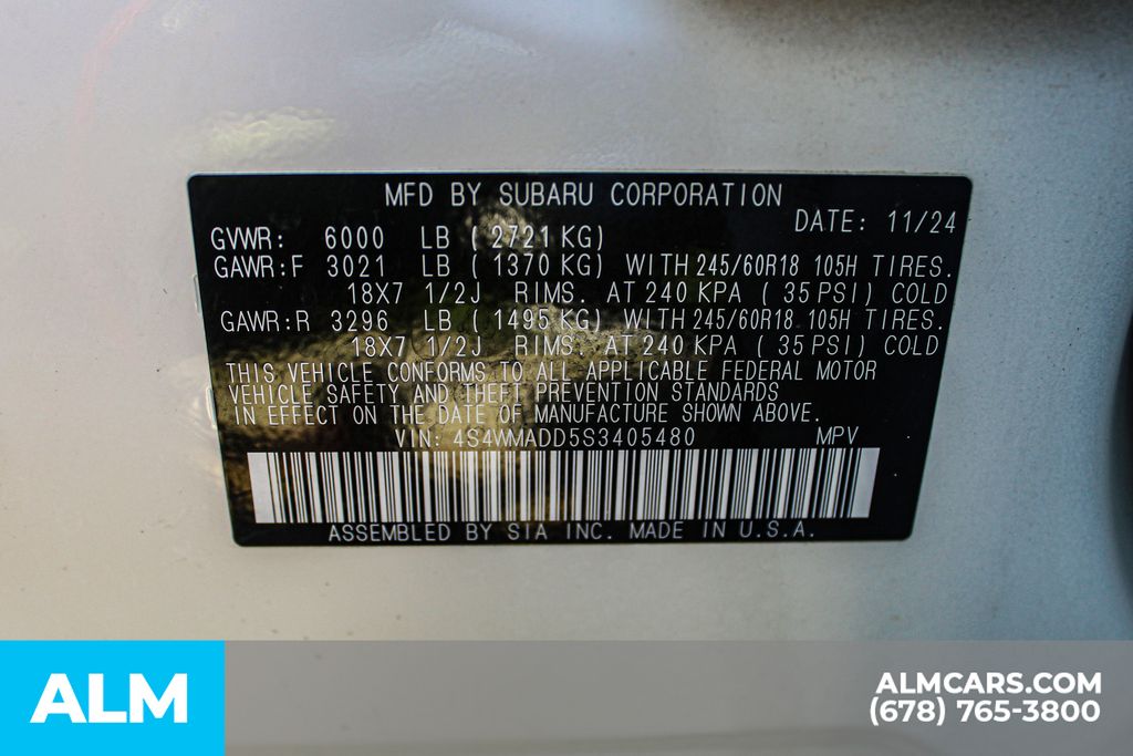 Used 2025 White Subaru Premium image 44