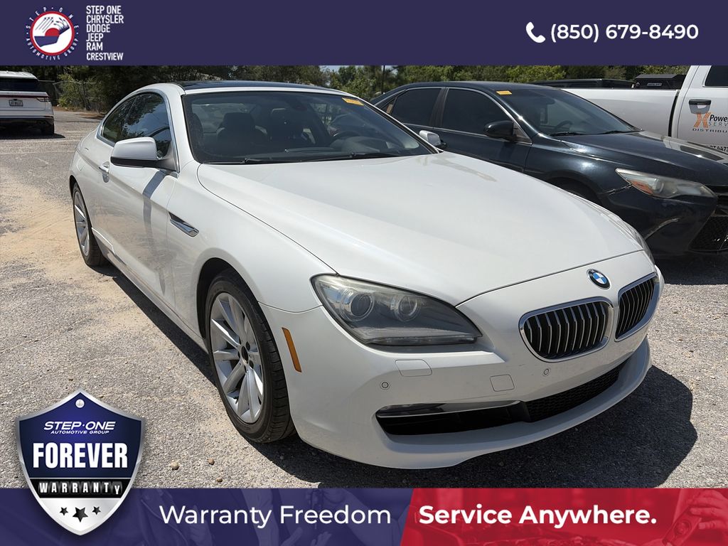 White Metallic 2015 BMW 6 Series 640i Coupe RWD Coupe Rear-Wheel Drive 8-Speed Automatic