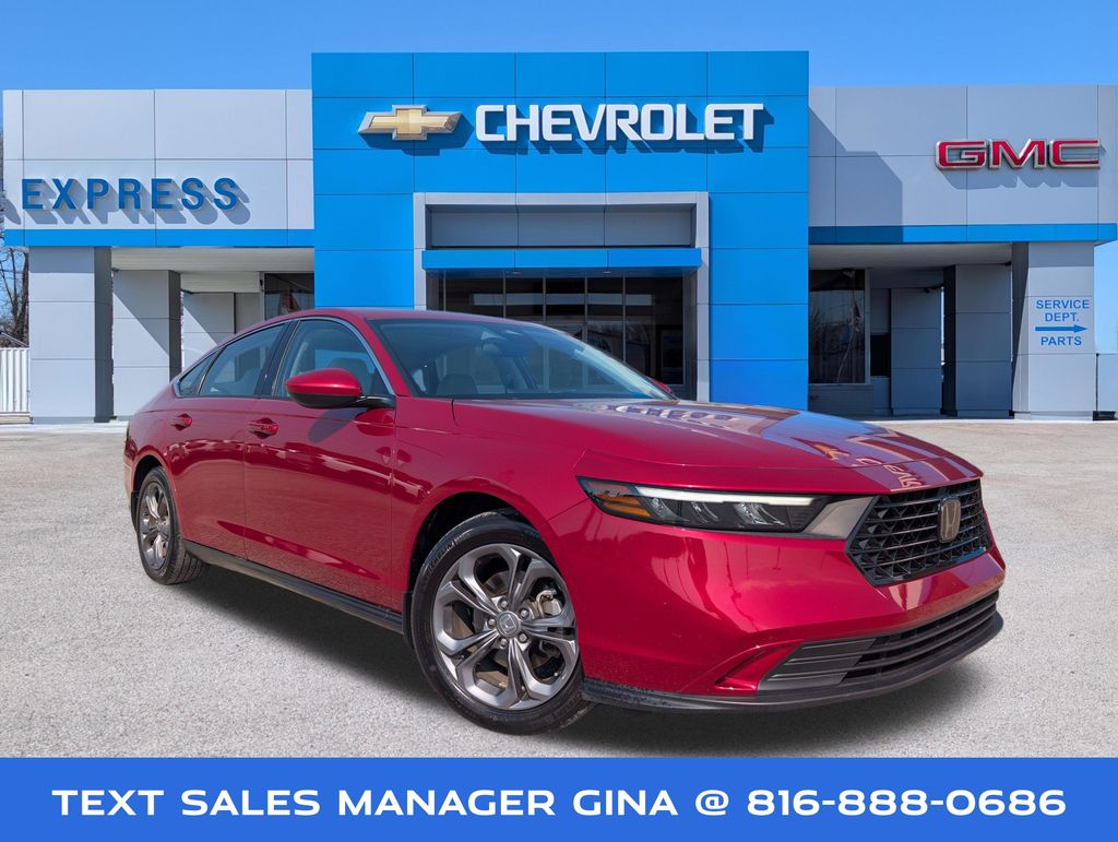 Red 2023 Honda Accord Sedan Front-Wheel Drive Continuously Variable Transmission