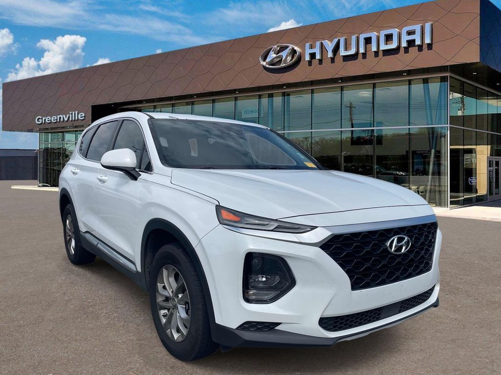 Quartz White 2019 Hyundai Santa Fe 2.4L SE FWD SUV / Crossover Front-Wheel Drive 8-Speed Automatic