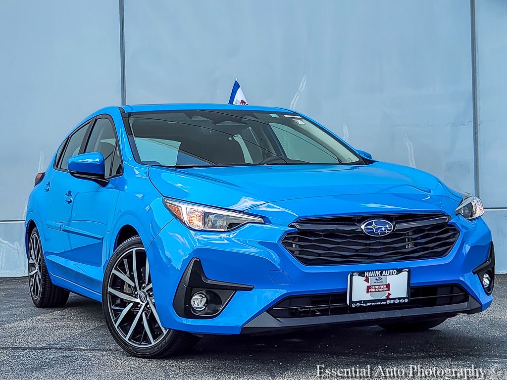 Oasis Blue Pearl 2024 Subaru Impreza Wagon All-Wheel Drive Continuously Variable Transmission