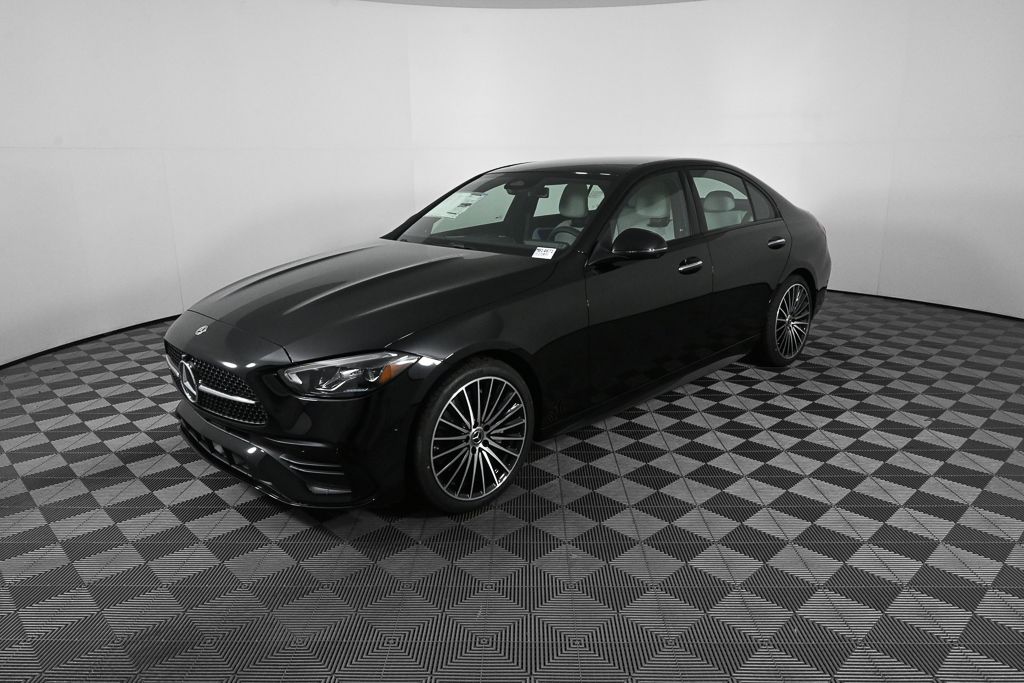Black 2026 Mercedes-Benz C-Class Sedan Rear-Wheel Drive 9-Speed Automatic