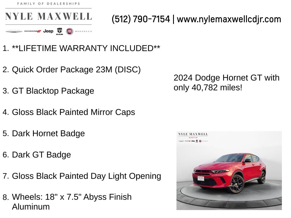 Used Car 2024 Dodge Hornet  Gt For Sale Under $25,000 In Austin, Texas