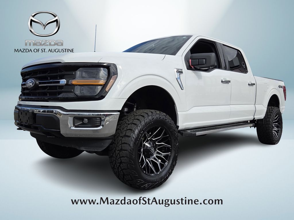 Oxford White 2024 Ford F-150 XLT SuperCrew 4WD Pickup Truck Four-Wheel Drive Automatic