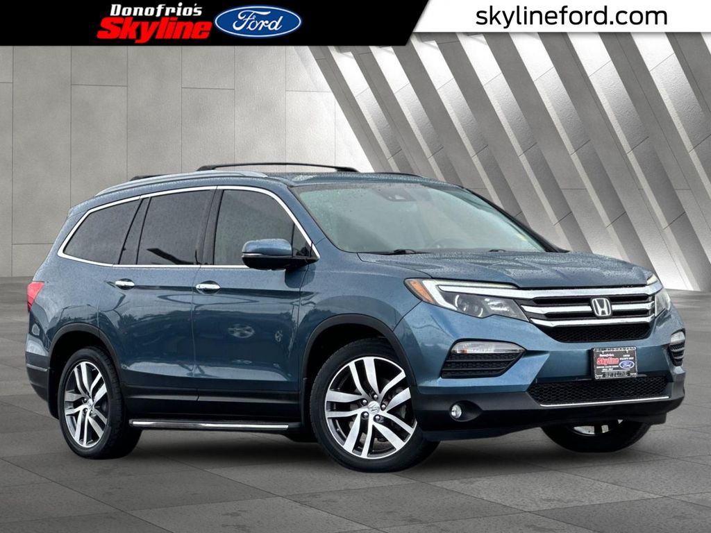 Blue 2016 Honda Pilot Elite AWD SUV / Crossover All-Wheel Drive 9-Speed Automatic