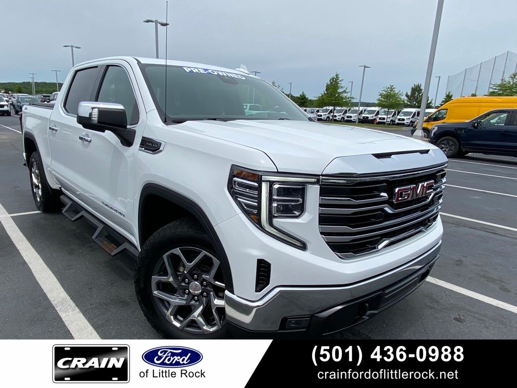 Summit White 2022 GMC Sierra 1500 Pickup Truck Four-Wheel Drive Automatic