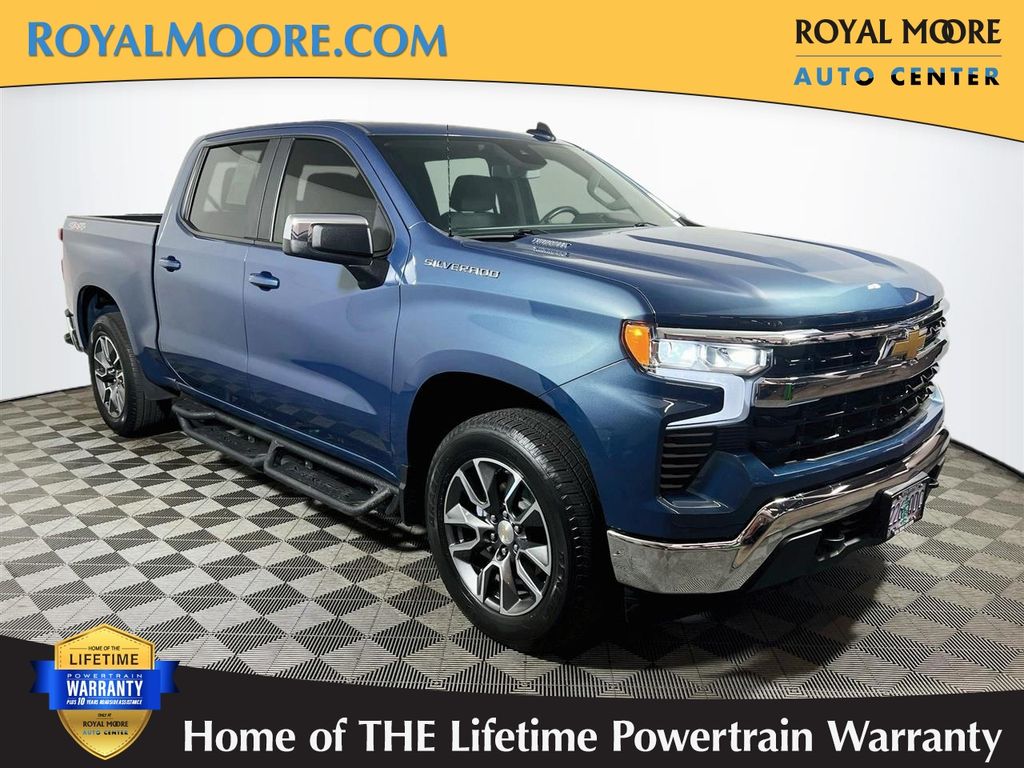Lakeshore Blue Metallic 2024 Chevrolet Silverado 1500 Pickup Truck Four-Wheel Drive 8-Speed Automatic