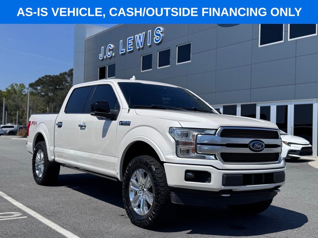 White Platinum Metallic Tri-Coat 2018 Ford F-150 Platinum SuperCrew 4WD Pickup Truck Four-Wheel Drive Automatic