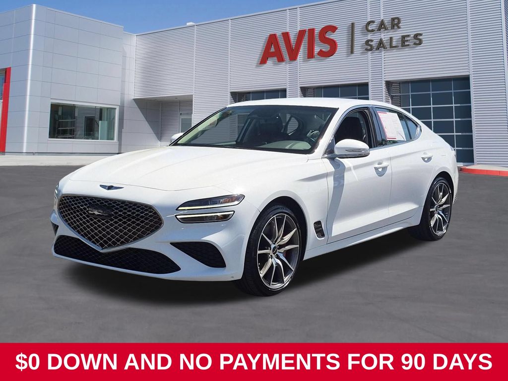 White 2025 Genesis G70 Sedan Rear-Wheel Drive 8-Speed Automatic