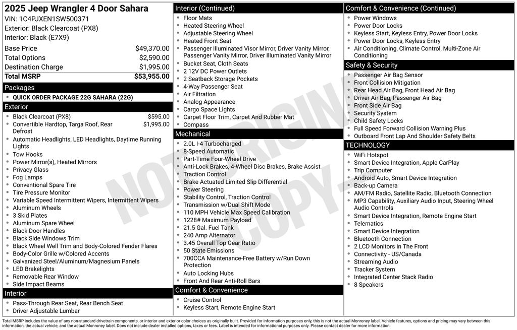 Used 2025 Black Jeep Sahara image 31