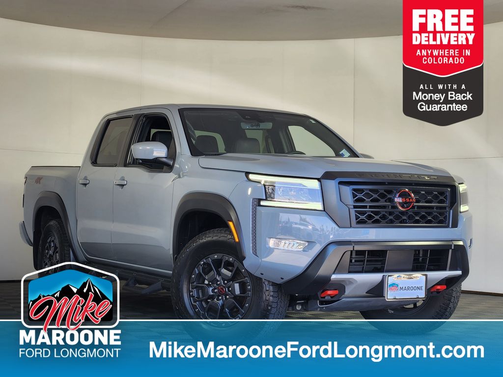 Boulder Gray Pearl 2023 Nissan Frontier Pickup Truck Four-Wheel Drive 9-Speed Automatic