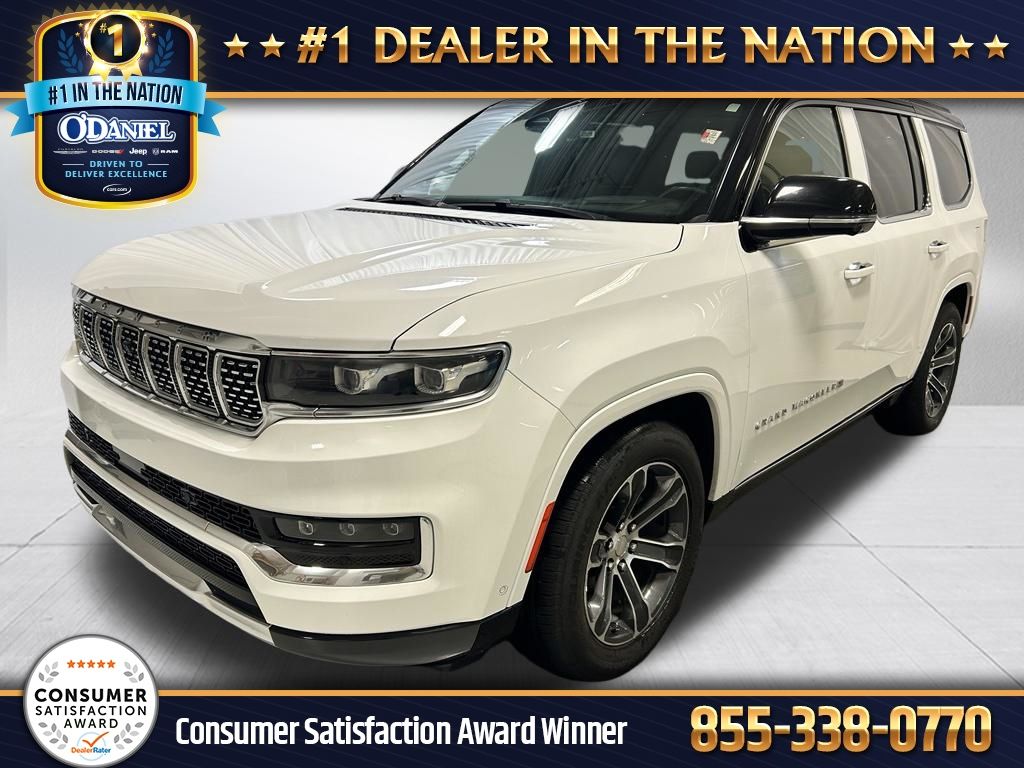 Bright White Clearcoat 2023 Jeep Grand Wagoneer SUV / Crossover Four-Wheel Drive 8-Speed Automatic