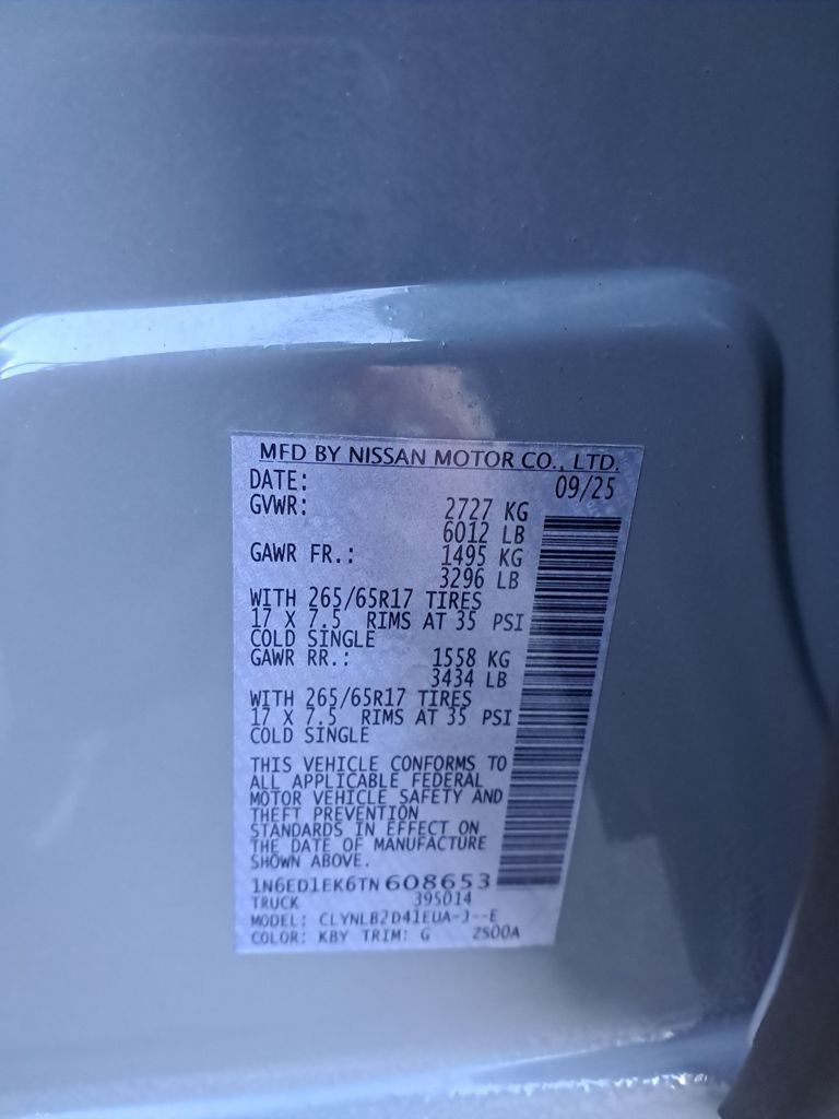2026 Nissan Frontier SV Gray at John Sisson Motors
