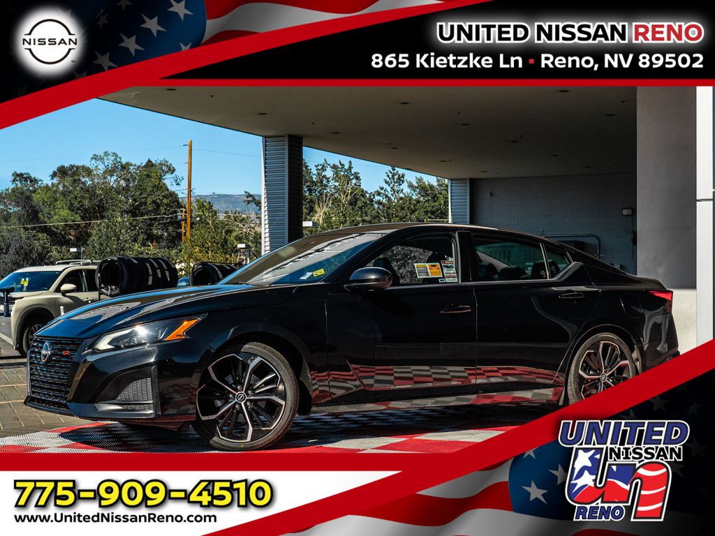Super Black 2024 Nissan Altima Sedan Front-Wheel Drive Continuously Variable Transmission