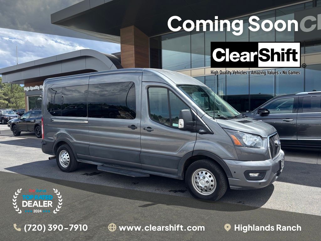 Carbonized Gray Metallic 2024 Ford Transit Passenger Van All-Wheel Drive 