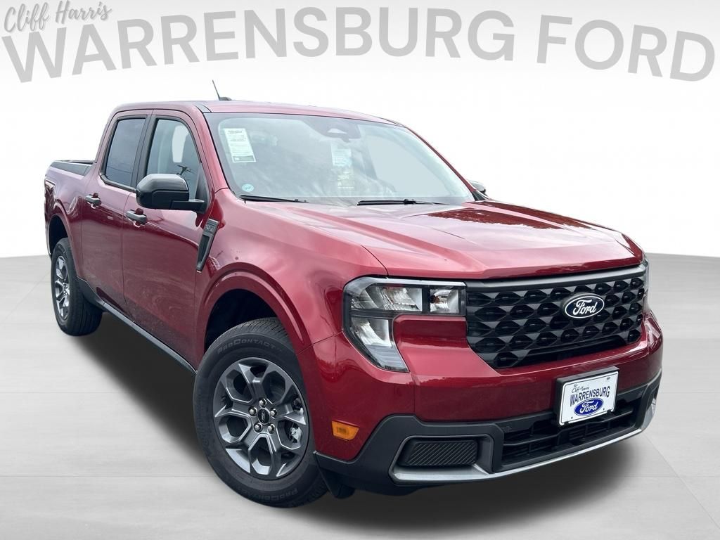 Ruby Red Metallic 2025 Ford Maverick Pickup Truck Front-Wheel Drive Continuously Variable Transmission