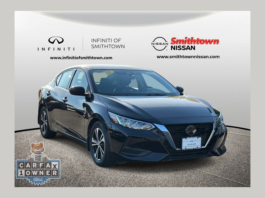 Super Black 2022 Nissan Sentra Sedan Front-Wheel Drive Continuously Variable Transmission