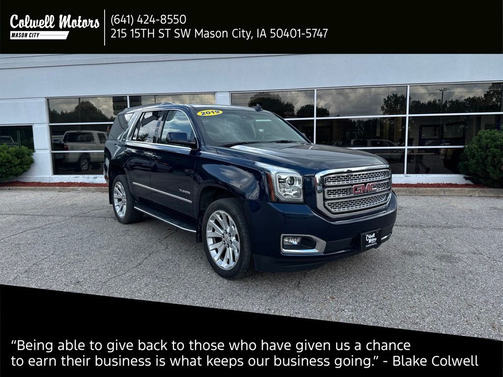 Dark Sapphire Blue Metallic 2019 GMC Yukon SUV / Crossover Four-Wheel Drive 6-Speed Automatic Overdrive