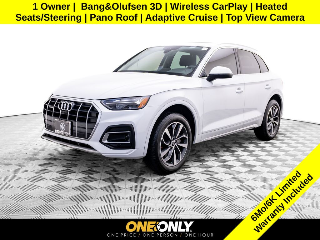 Glacier White Metallic 2021 Audi Q5 quattro Premium Plus 45 TFSI SUV / Crossover All-Wheel Drive 7-Speed Automatic
