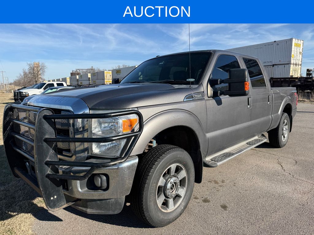 Sterling Gray Metallic 2012 Ford F-250 Super Duty Lariat Crew Cab 4WD Pickup Truck Four-Wheel Drive 6-Speed Automatic