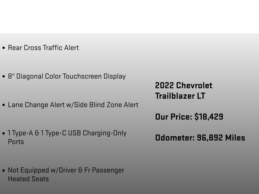 2022 Chevrolet TrailBlazer LT Blue at Auto Express Mitsubishi
