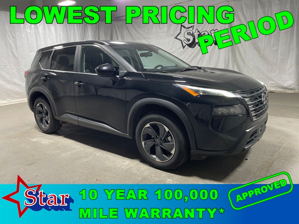 Super Black 2024 Nissan Rogue SUV / Crossover Front-Wheel Drive Continuously Variable Transmission
