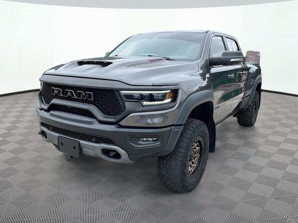 Gray (Granite Crystal Metallic Clearcoat) 2022 RAM 1500 TRX Crew Cab 4WD Pickup Truck All-Wheel Drive 8-Speed Automatic