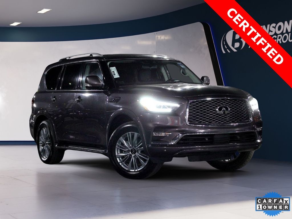 Anthracite Gray 2024 INFINITI QX80 Luxe RWD SUV / Crossover Rear-Wheel Drive 7-Speed Automatic