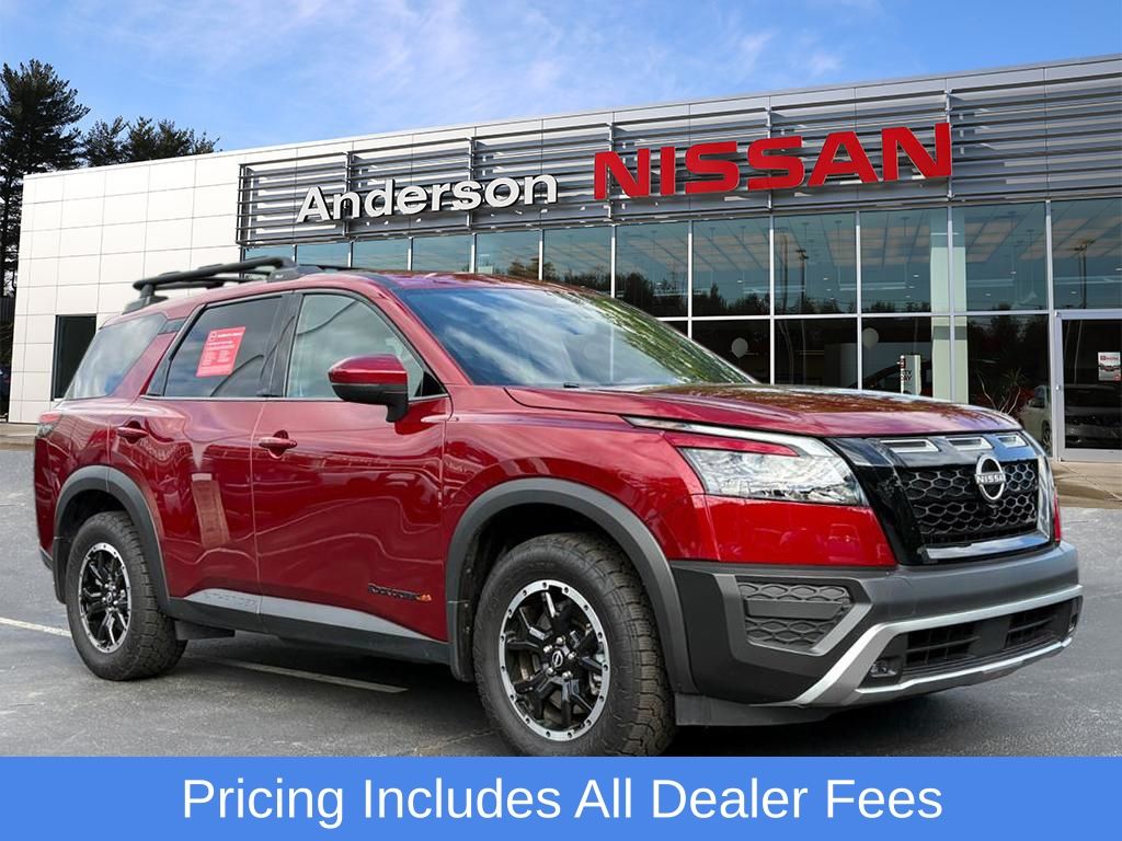 Red (Scarlet Ember Tintcoat) 2025 Nissan Pathfinder SUV / Crossover All-Wheel Drive 9-Speed Automatic