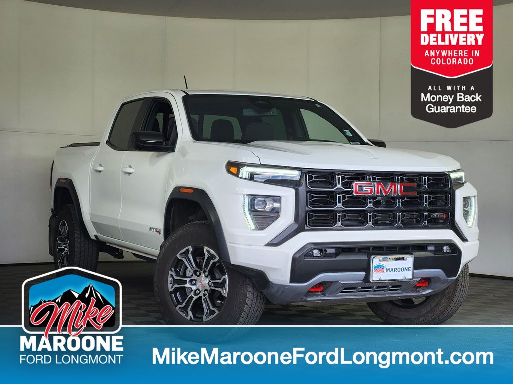 Summit White 2024 GMC Canyon Pickup Truck Four-Wheel Drive 8-Speed Automatic