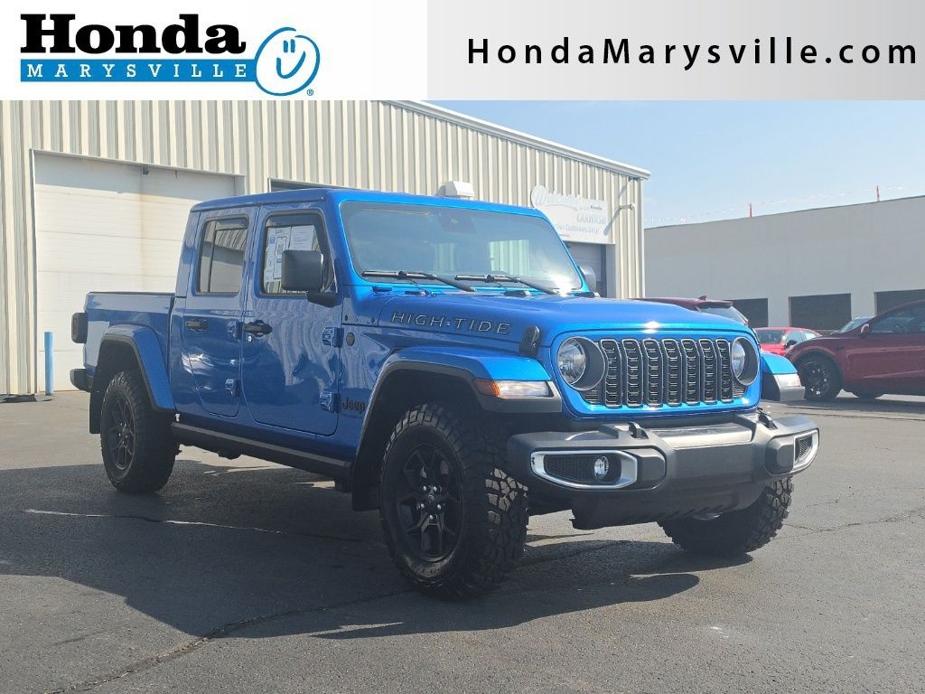 Blue Pearl 2025 Jeep Gladiator Pickup Truck Four-Wheel Drive 8-Speed Automatic