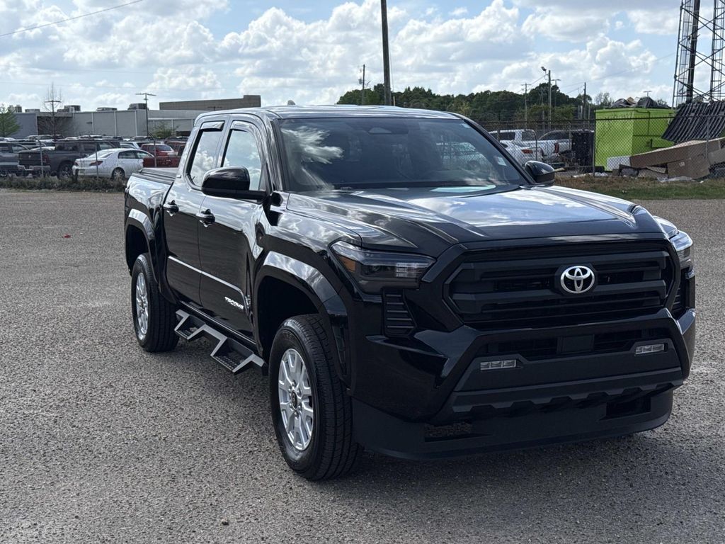 Black 2025 Toyota Tacoma SR5 Double Cab RWD Pickup Truck 4X2 8-Speed Automatic