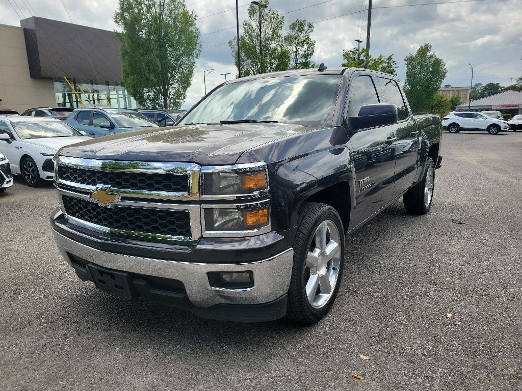 Gray (Tungsten Metallic) 2014 Chevrolet Silverado 1500 LT Crew Cab RWD Pickup Truck 4X2 6-Speed Automatic Overdrive