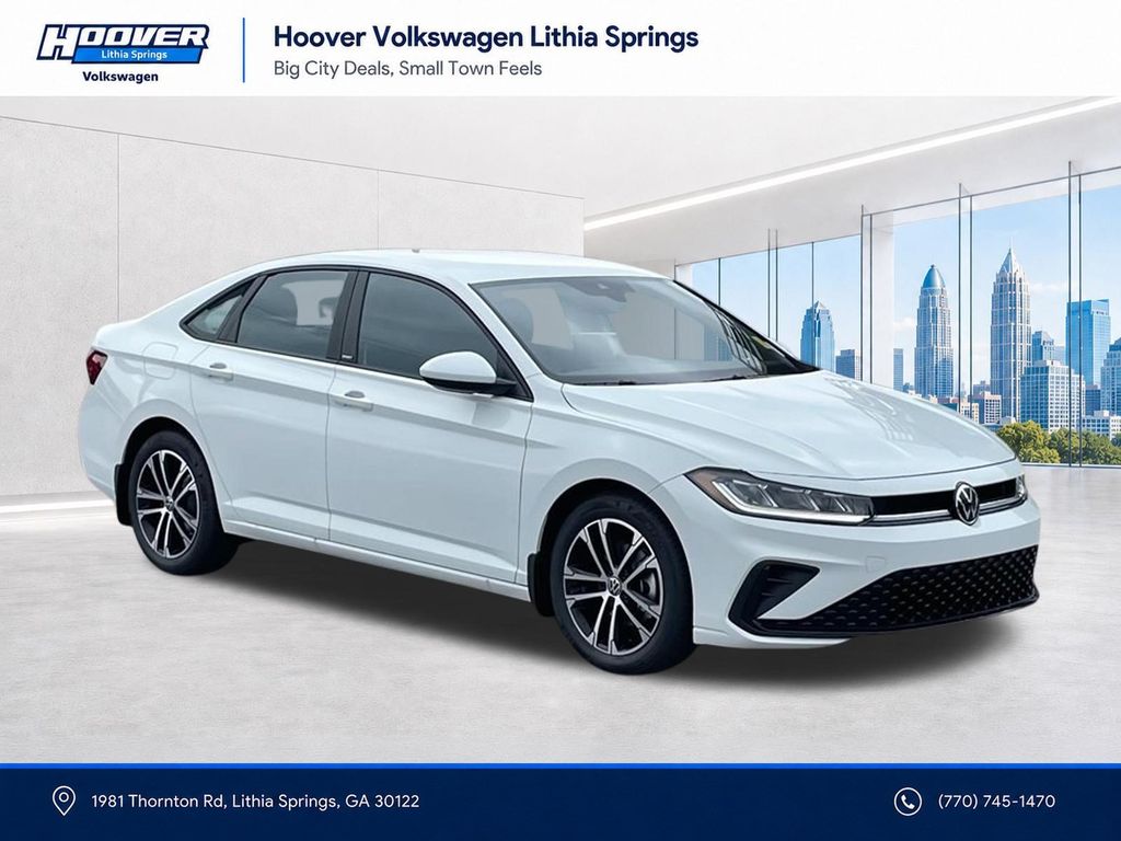 Pure White 2026 Volkswagen Jetta Sedan Front-Wheel Drive 8-Speed Automatic
