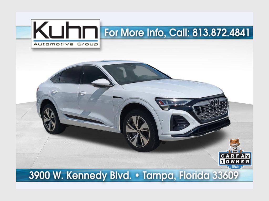 Glacier White 2024 Audi Q8 e-tron Sportback Sedan All-Wheel Drive Automatic
