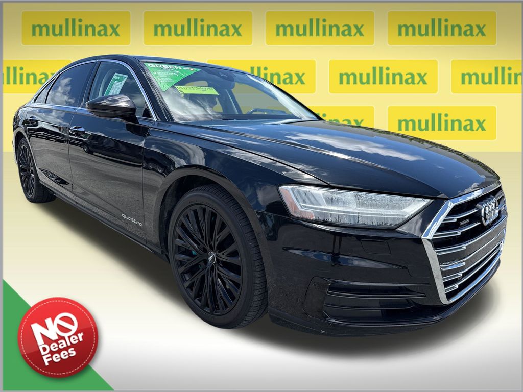 Mythos Black Metallic 2019 Audi A8 L 55 TFSI quattro Sedan All-Wheel Drive 8-Speed Automatic