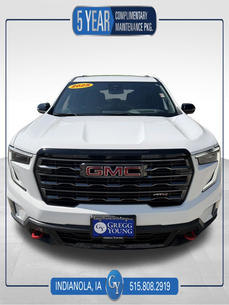 Summit White 2025 GMC Acadia SUV / Crossover Four-Wheel Drive 8-Speed Automatic