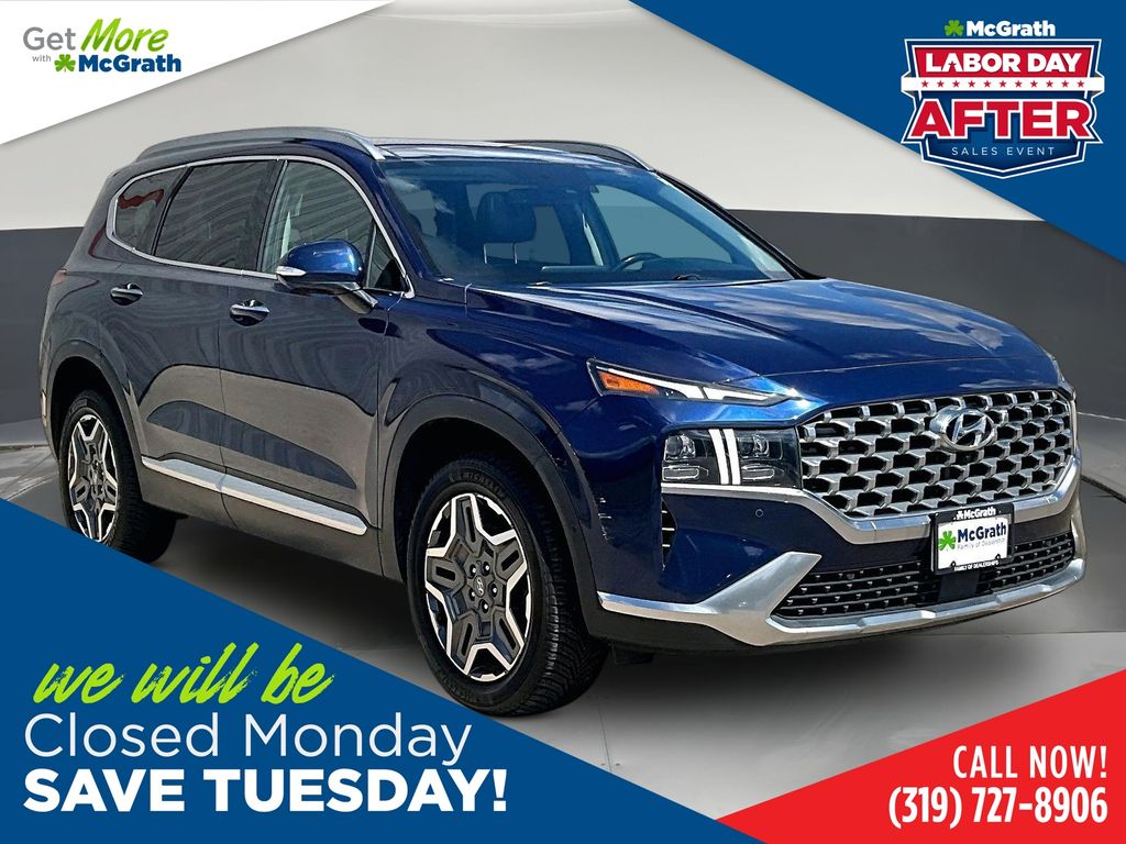 Stormy Blue 2021 Hyundai Santa Fe SUV / Crossover All-Wheel Drive Automatic