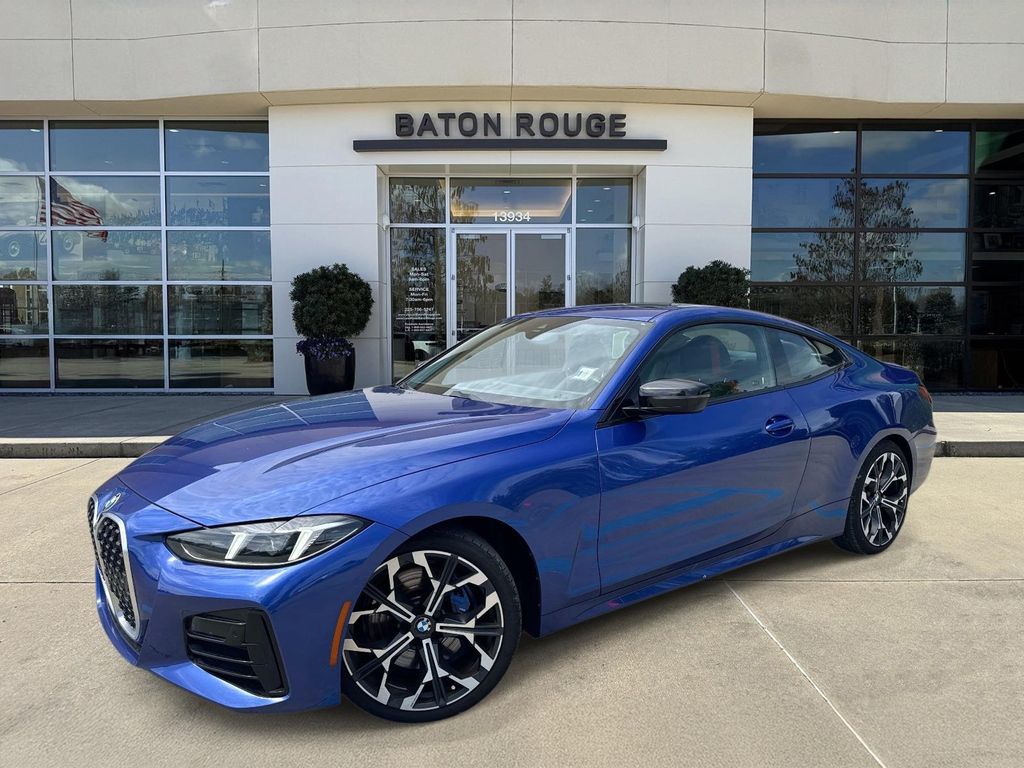 Portimao Blue Metallic 2025 BMW 4 Series Coupe All-Wheel Drive 8-Speed Automatic