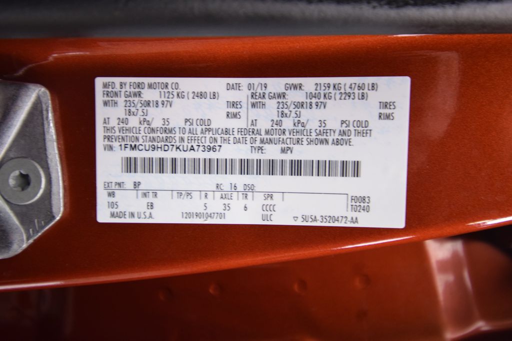 used 2019 Ford Escape car, priced at $12,700