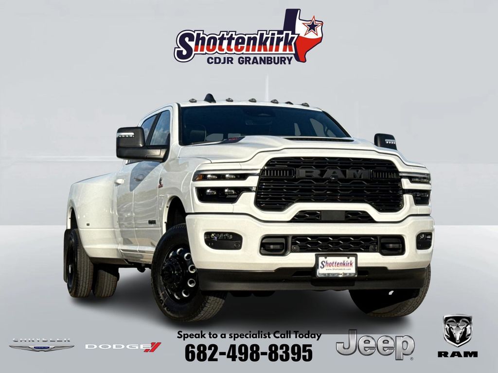 Bright White Clearcoat 2026 RAM 3500 Pickup Truck Four-Wheel Drive 8-Speed Automatic