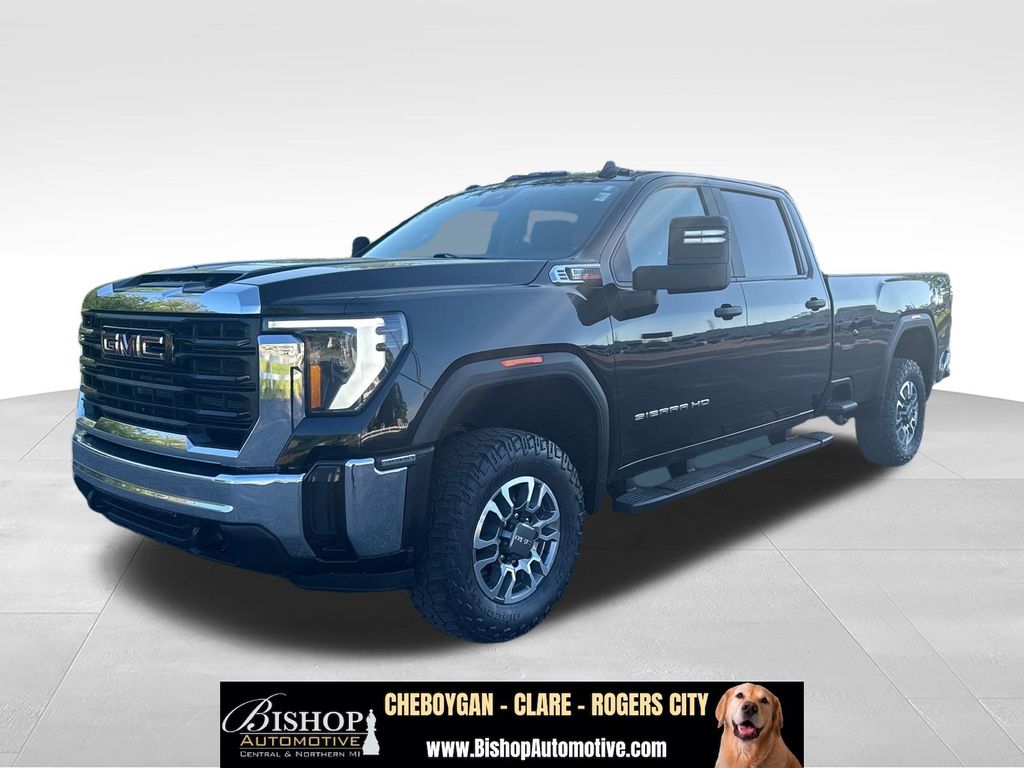 Onyx Black 2024 GMC Sierra 3500HD Pro Crew Cab 4WD Pickup Truck Four-Wheel Drive Automatic