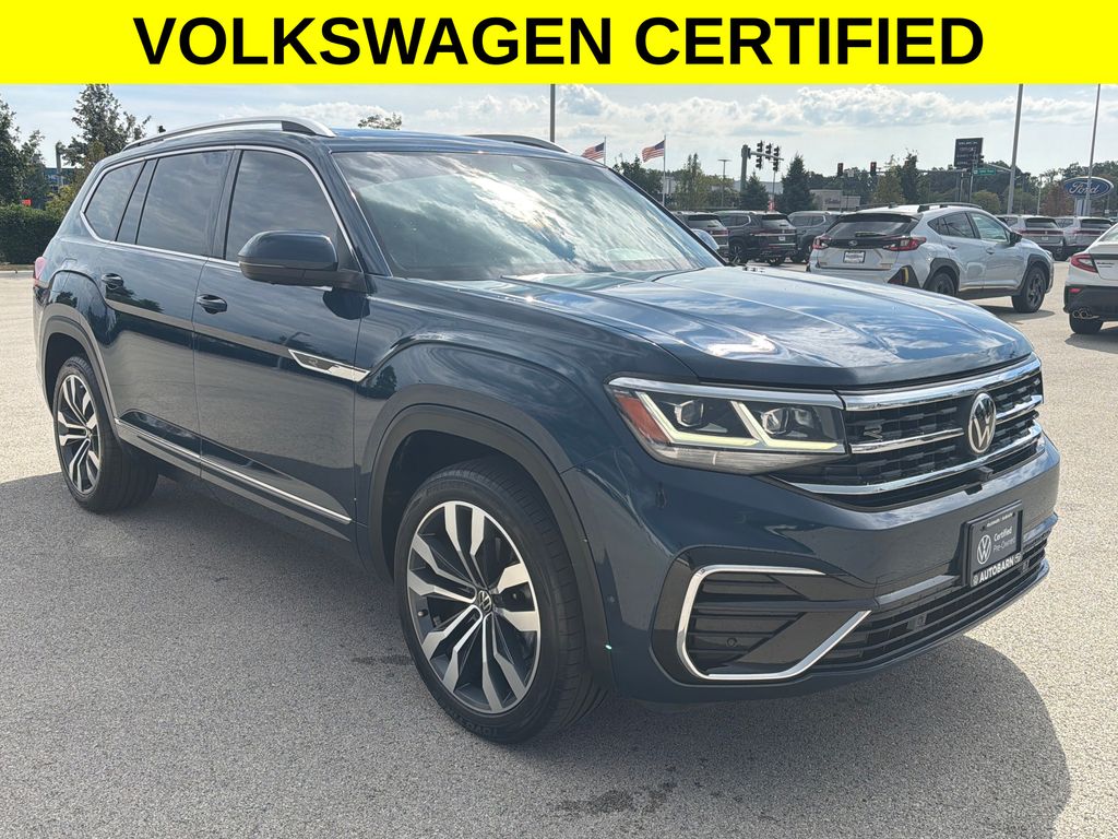 Blue Metallic 2023 Volkswagen Atlas SUV / Crossover All-Wheel Drive 8-Speed Automatic