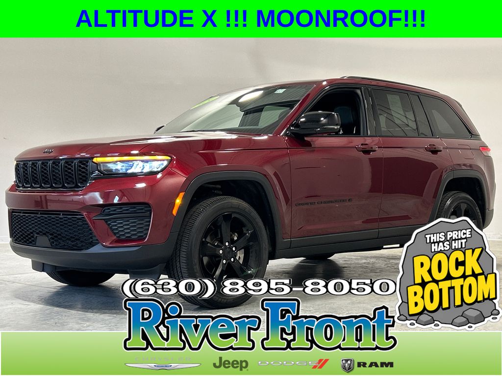 Velvet Red Pearlcoat 2024 Jeep Grand Cherokee SUV / Crossover Four-Wheel Drive 8-Speed Automatic