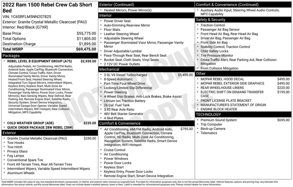 2022 Ram 1500 Rebel Gray at Carlisle Cadillac Buick GMC