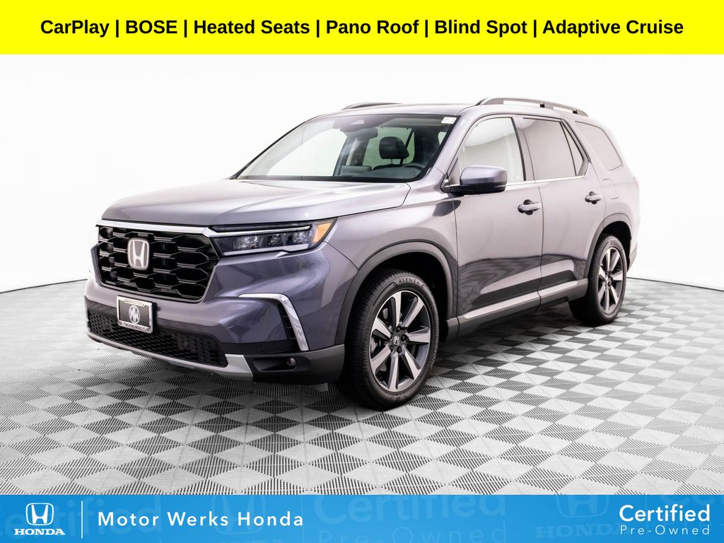 Gray (Modern Steel Metallic) 2024 Honda Pilot Touring AWD SUV / Crossover All-Wheel Drive Automatic